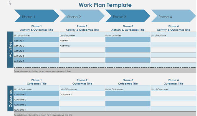 Work Plan Template Excel